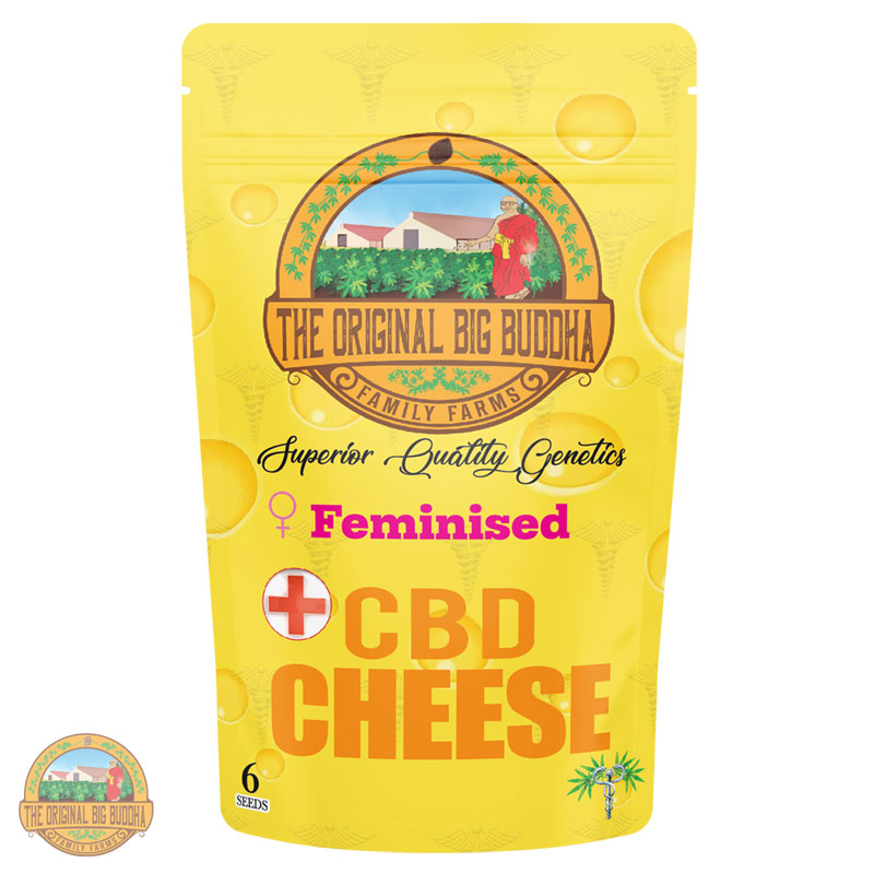 CBD Cheese Feminized Seeds 1 The Original Big Buddha Family Farms CBD Cheese Packaging